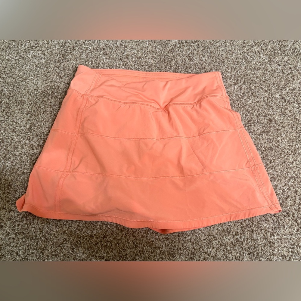 NWOT Lululemon athletica Orange Mini Skirt Size 4